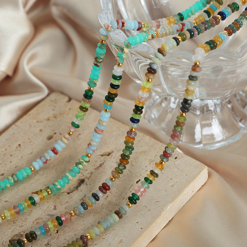 Luxurious Danube Abacus Beaded Necklace - Handcrafted Jewelry for Women