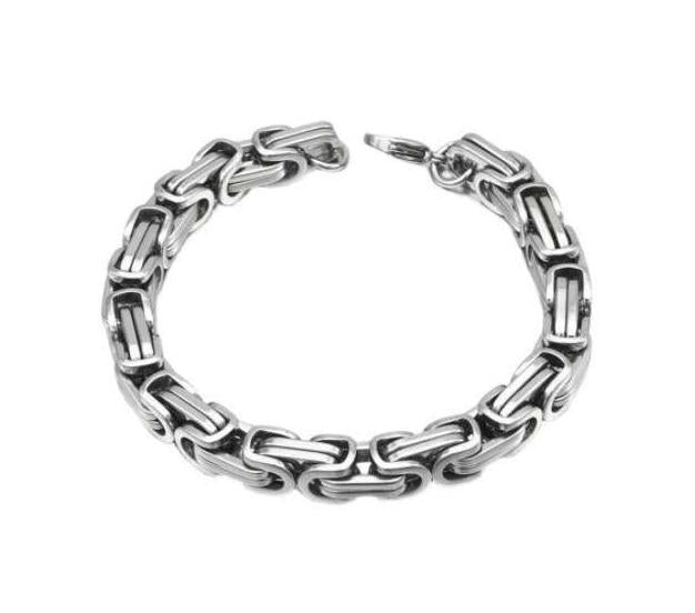 Square Byzantine Gold Foreign Stainless Steel Bracelet for Men