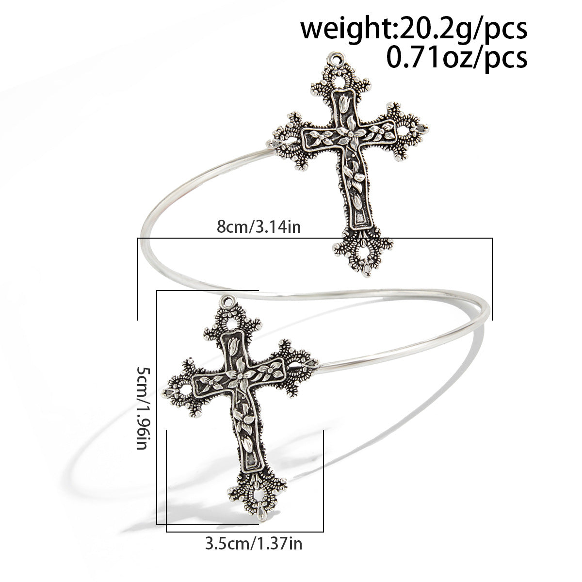 Gothic Spider Web Cross Open Arm Bracelet Bold Statement Planderful Vienna Verve For Halloween Lovers