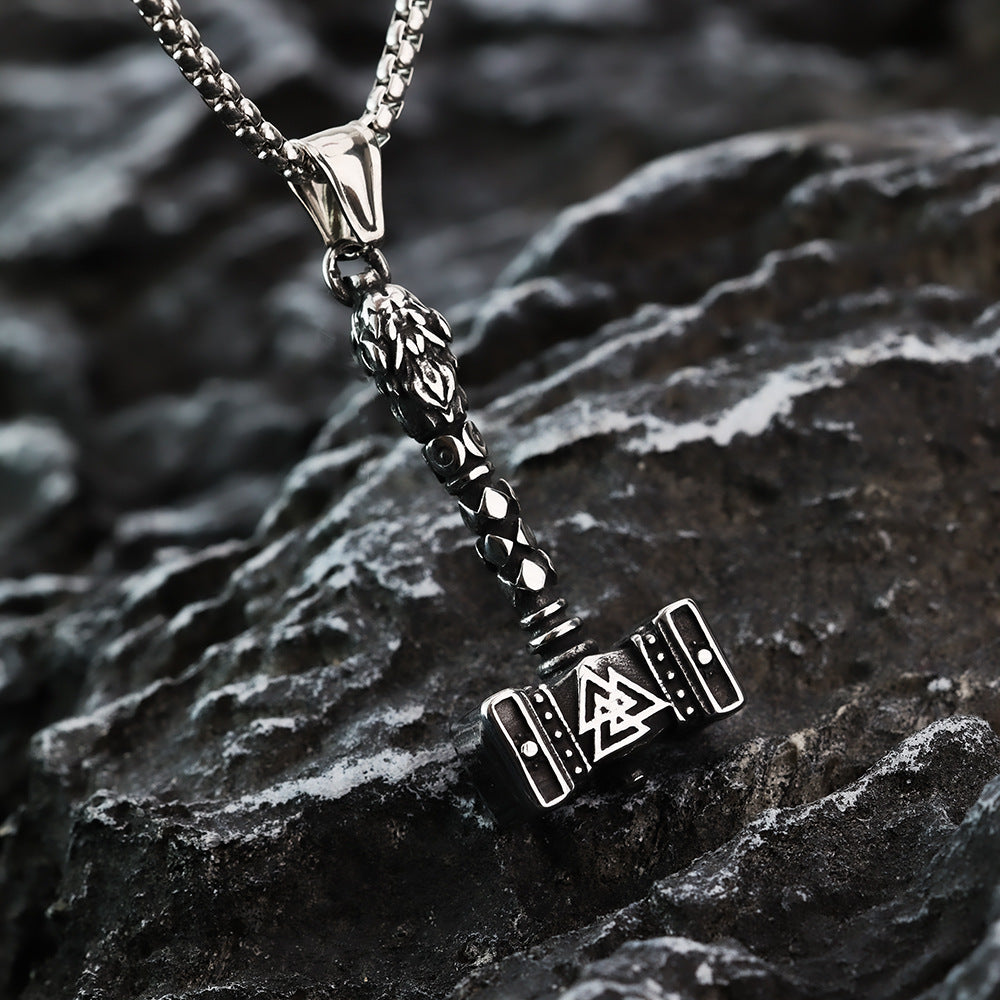 European and American Jewelry Wholesale Titanium Steel Pendant Necklace for Men