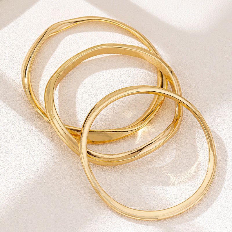 Planderful Vienna Verve Bracelet Set – Elegant Metal Design for Daily Wear