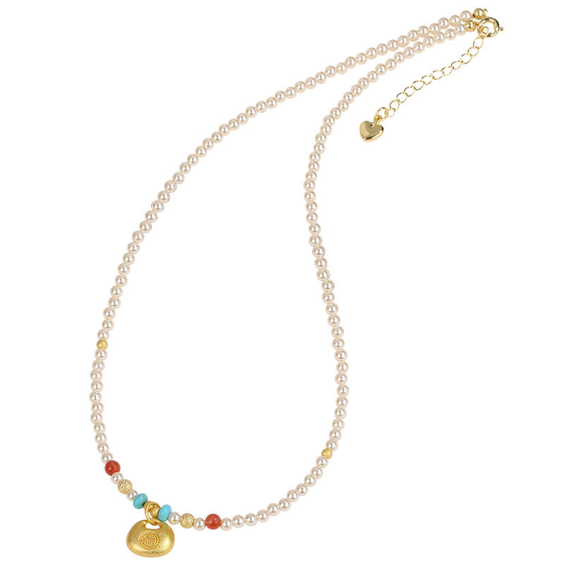 Pearl Fortune Pendant Necklace