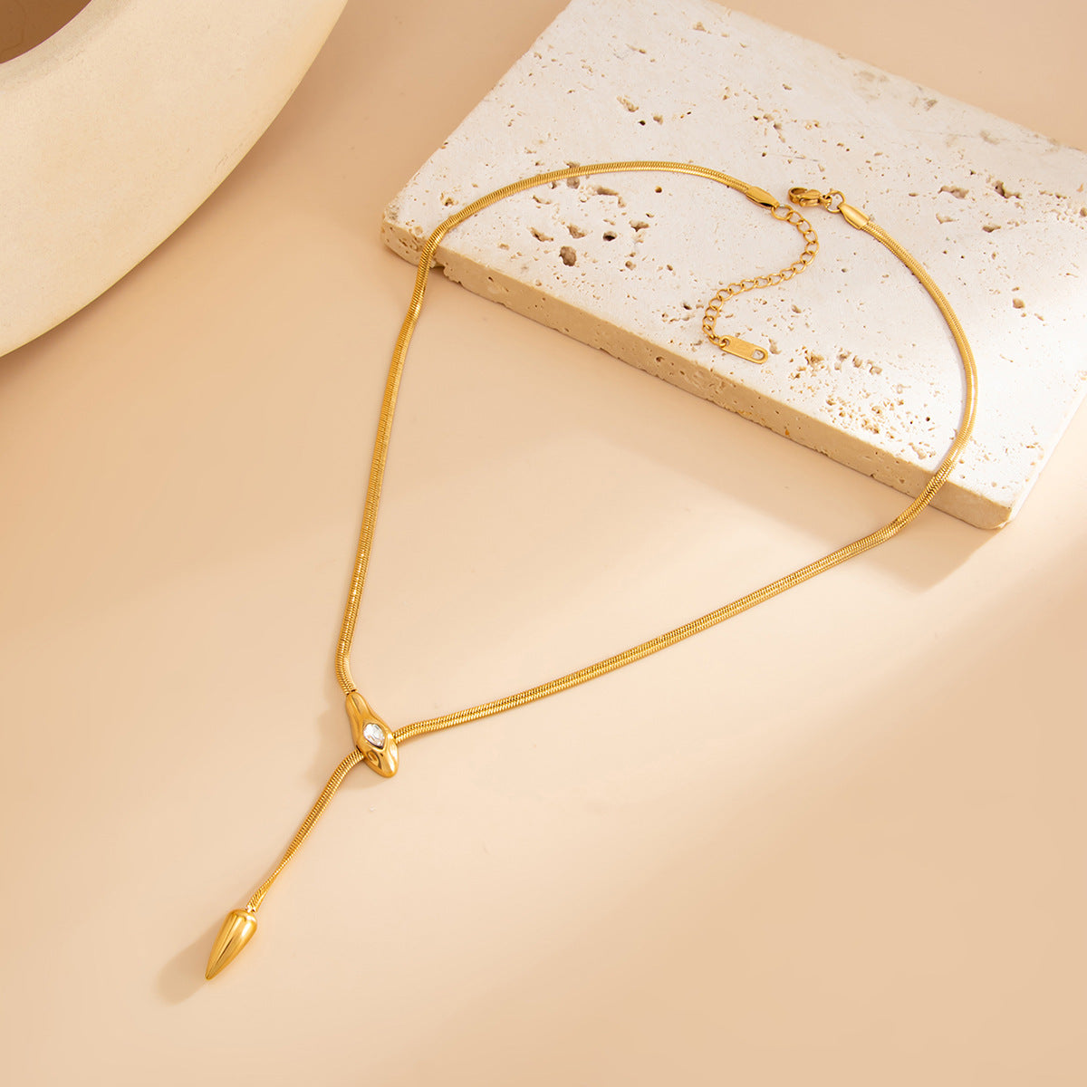 Adjustable Snake Pendant Y-Necklace
