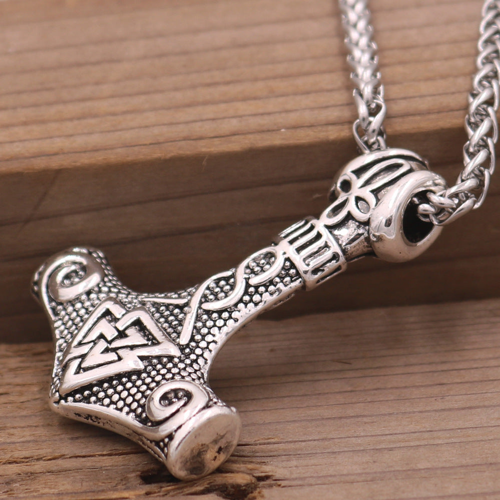 Norse Legacy Thor's Hammer Necklace - Mythical Viking Amulet Jewelry