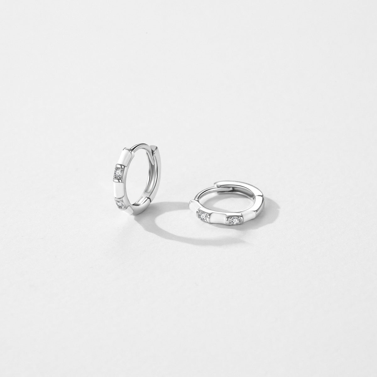 Stylish Sterling Silver Zircon Drop Earrings for Women