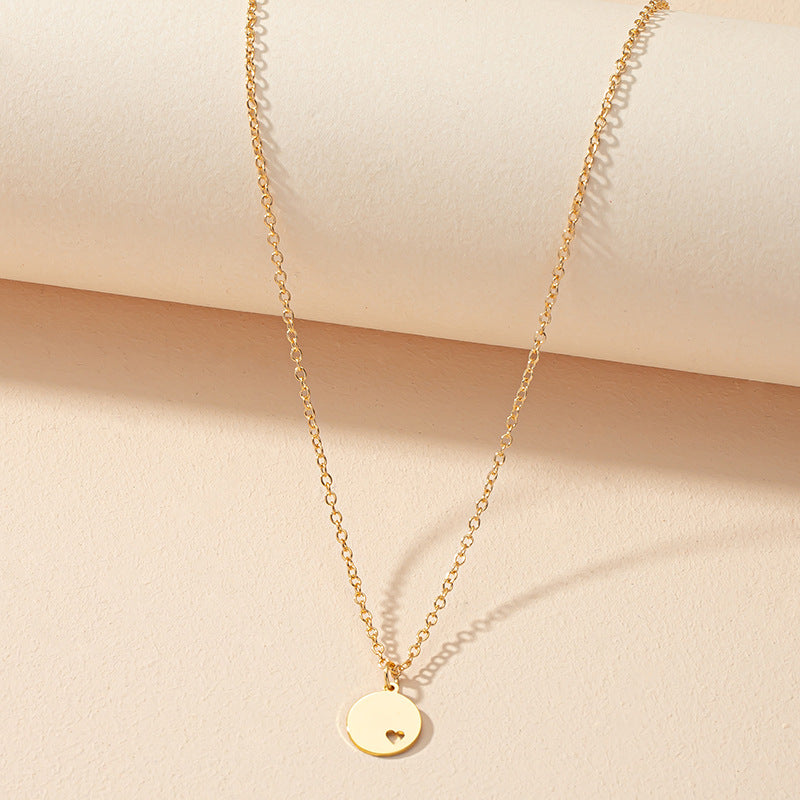 Planderful Vienna Verve Love Disc Tag Necklace – Elegant Daily Wear