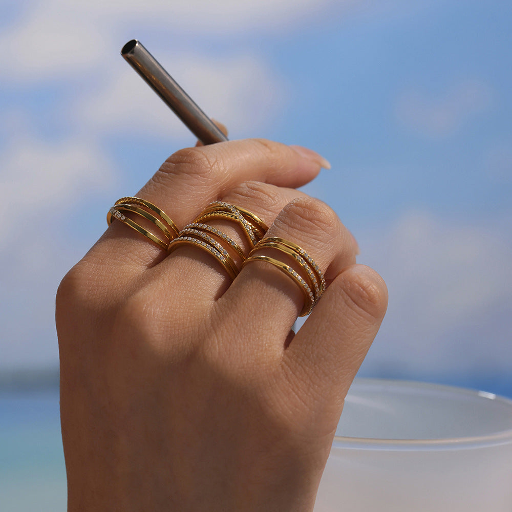 Planderful Everyday Genie Adjustable Zircon Ring Women