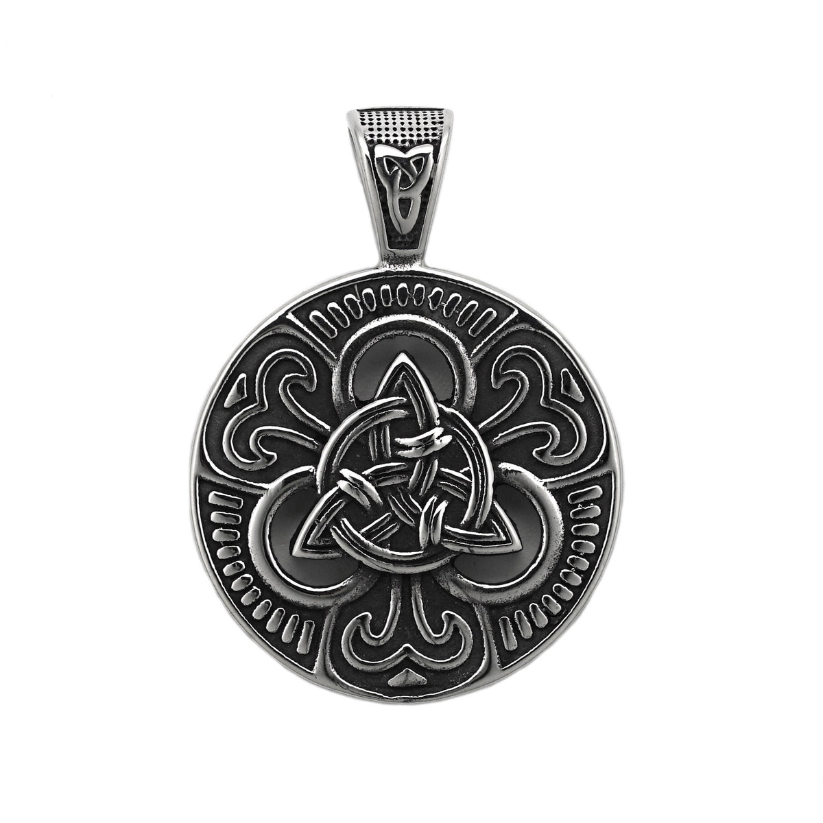 Steel Necklace – Vintage Nordic Viking Celtic Knot Design For Everyday Wear By Planderful