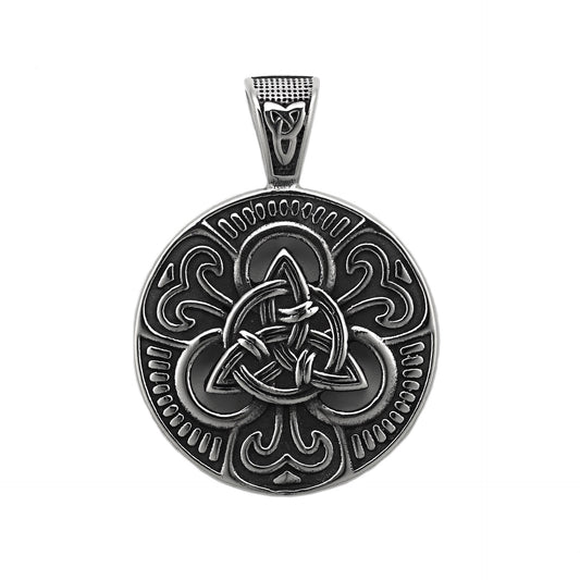 Steel Necklace – Vintage Nordic Viking Celtic Knot Design For Everyday Wear By Planderful