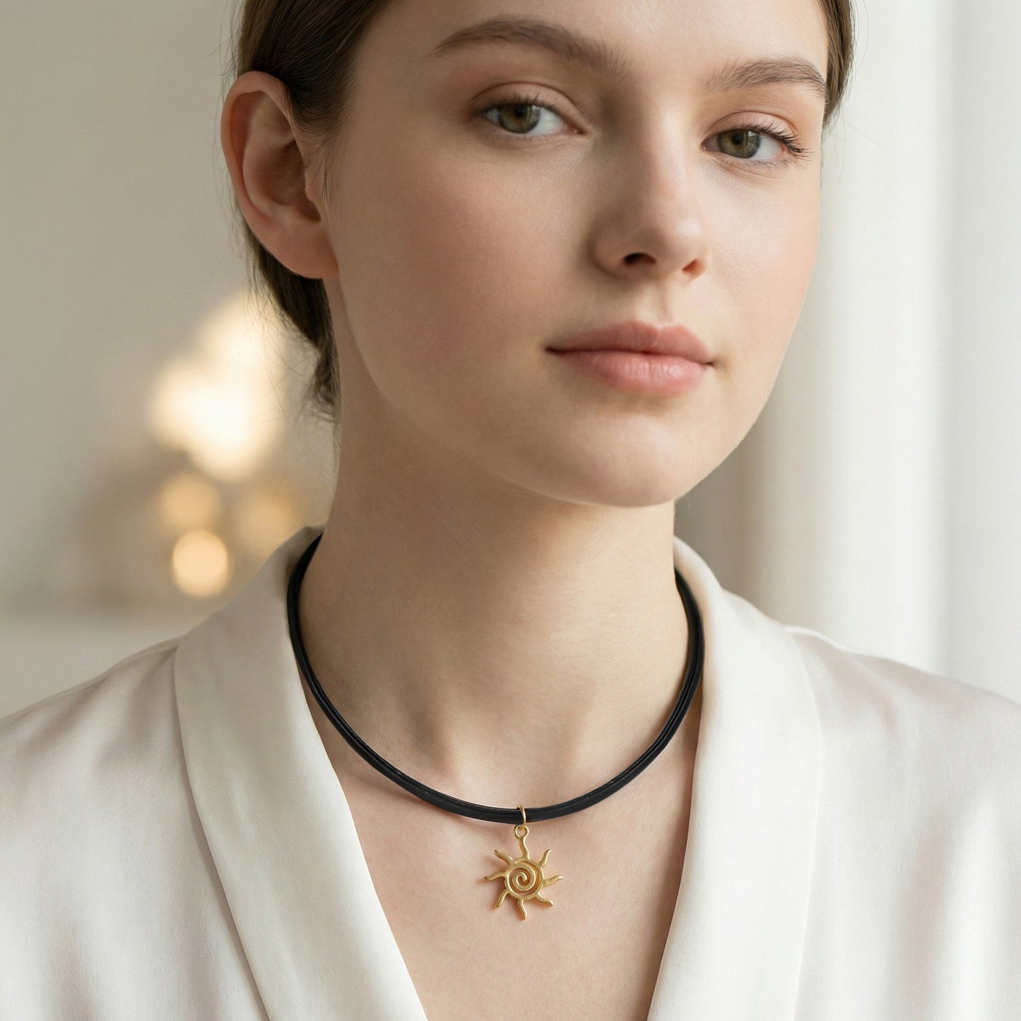 Stainless Steel Leather Necklace Collar – Gothic
