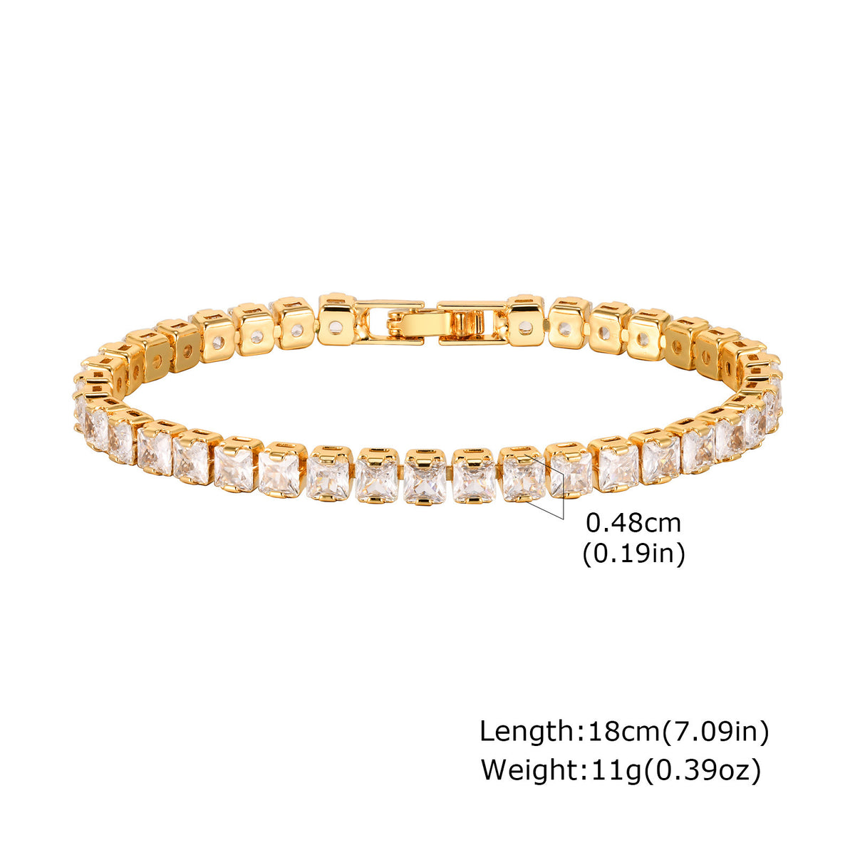 Zircon Stainless Steel Bracelet