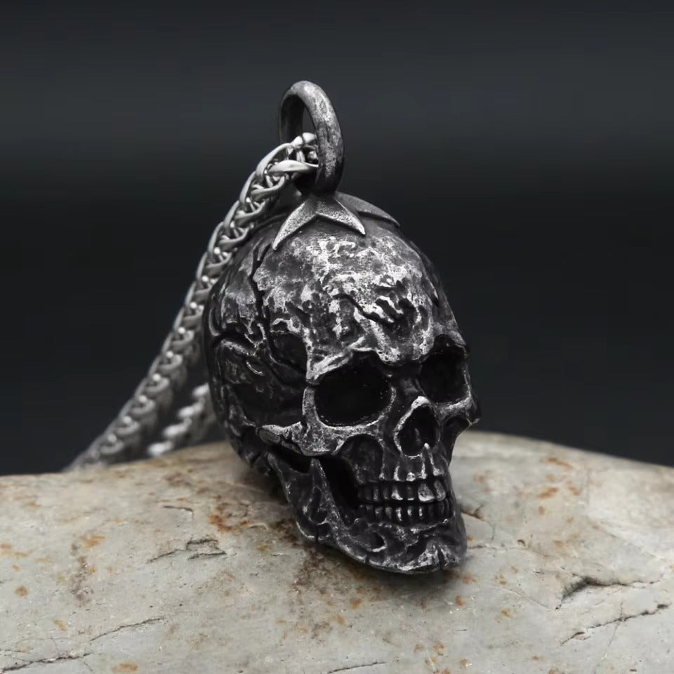 Punk Dark Stainless Steel Men's Pendant Necklace