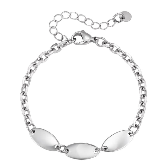 Internet Celebrity Water Wave Stainless Steel Bracelet