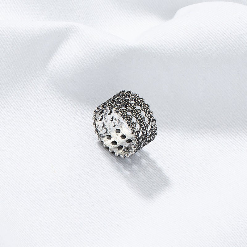 Hollow Cross-Border Retro Metal Ring - Vienna Verve Collection