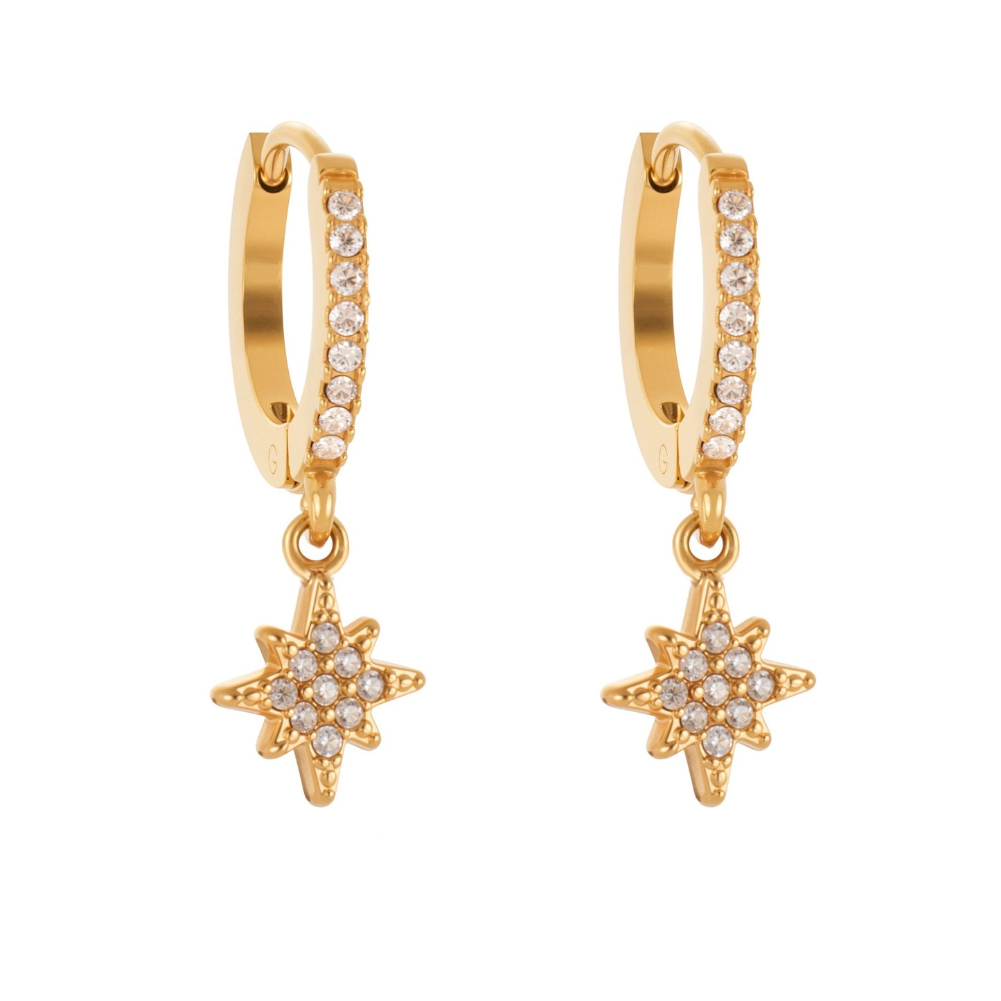 Planderful Zircon Earrings Exquisite Gold Plated For Women