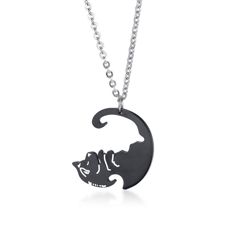 Black Stainless Steel Pendant Unisex