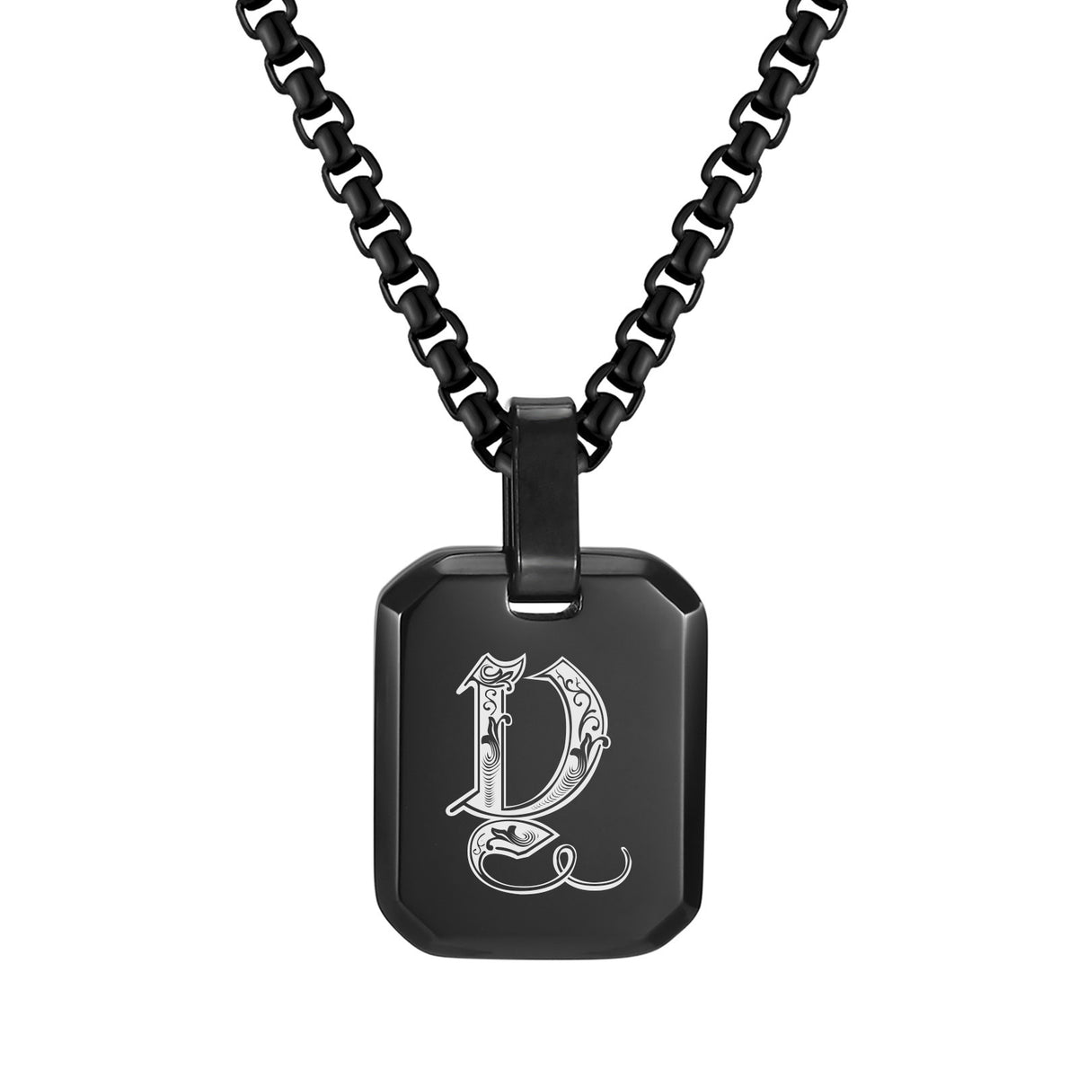 Stainless Steel Initial Letter & Blank Pendants