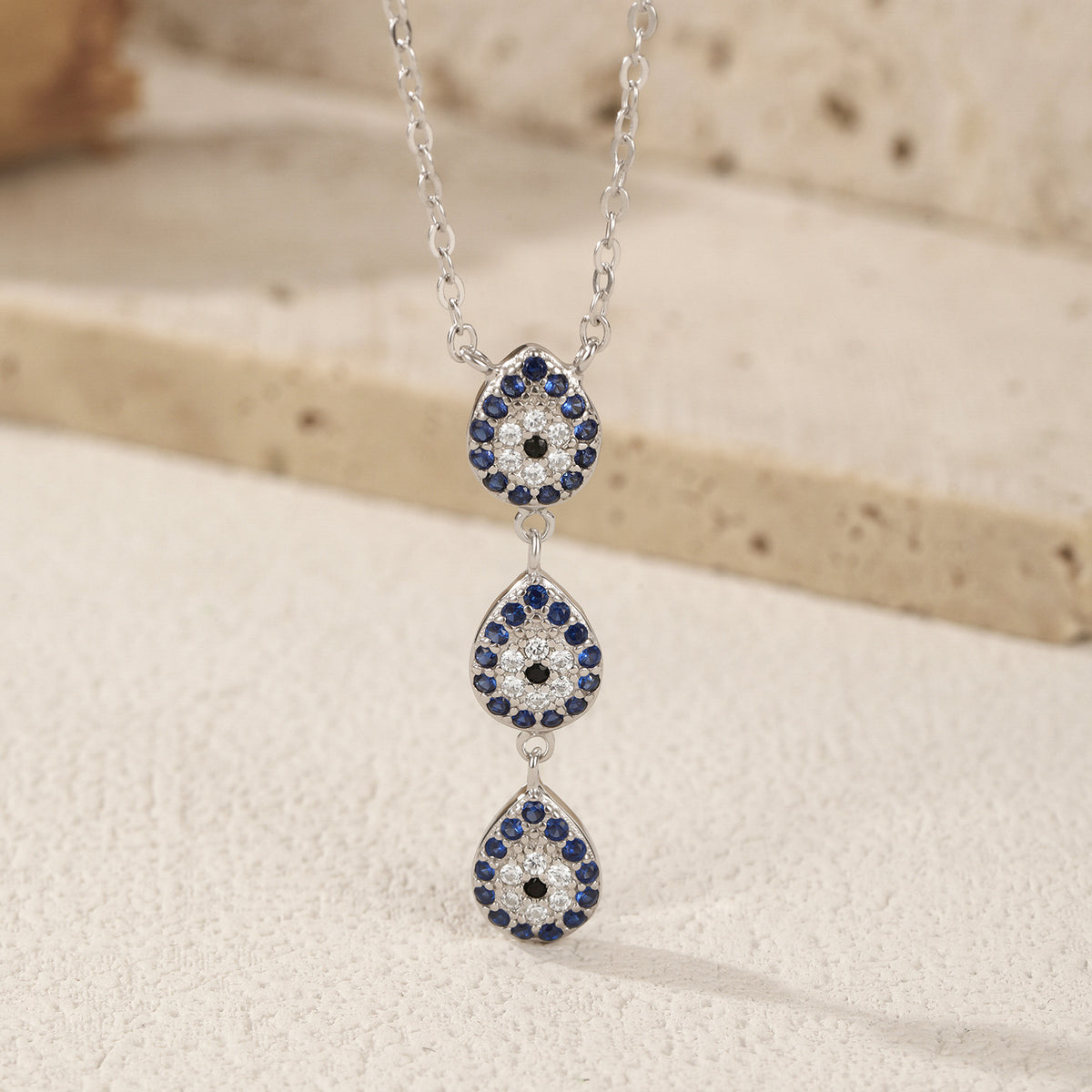 925 Sterling Silver Geometric Necklace