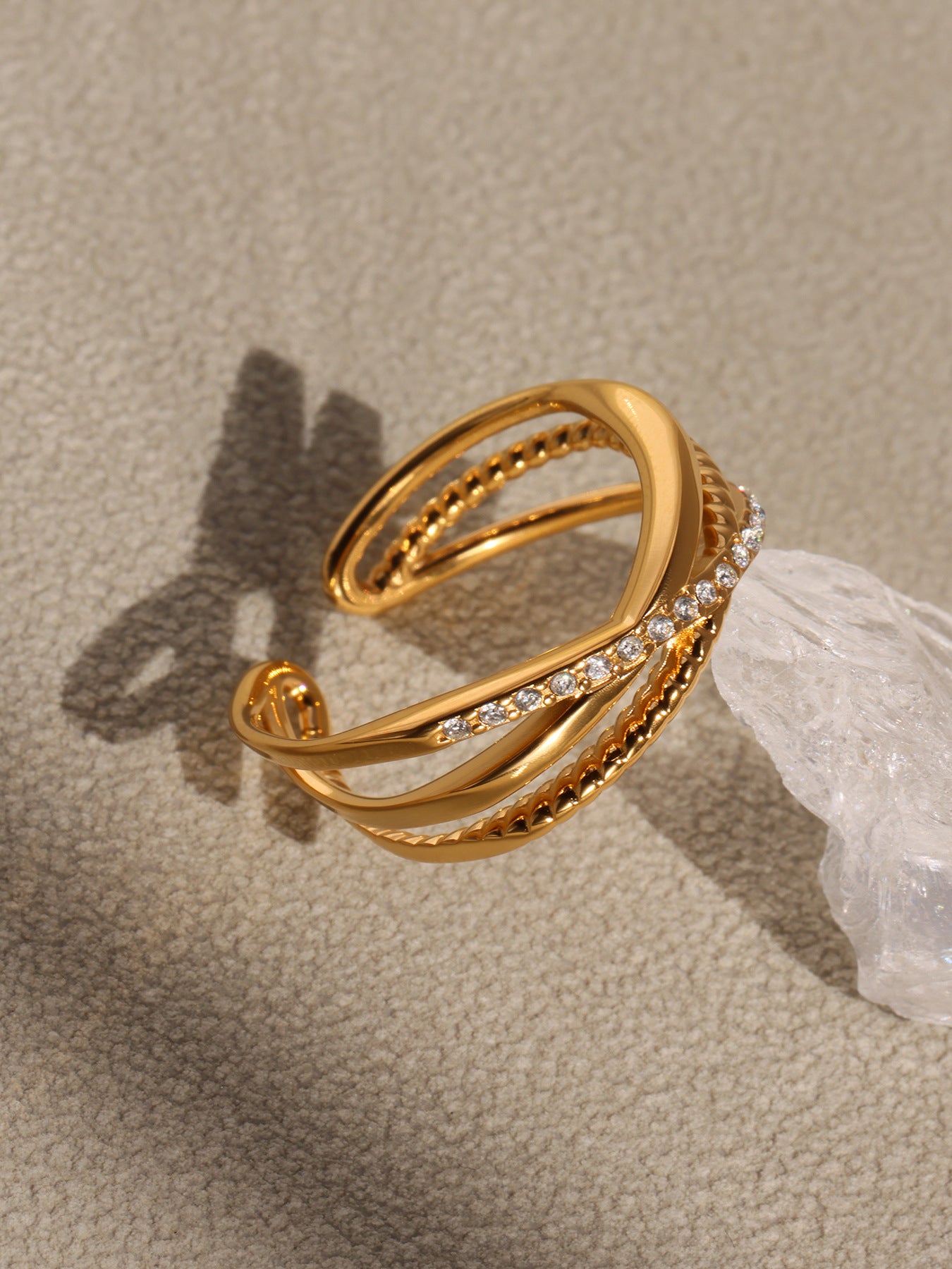 Planderful Everyday Genie Adjustable Zircon Ring Women