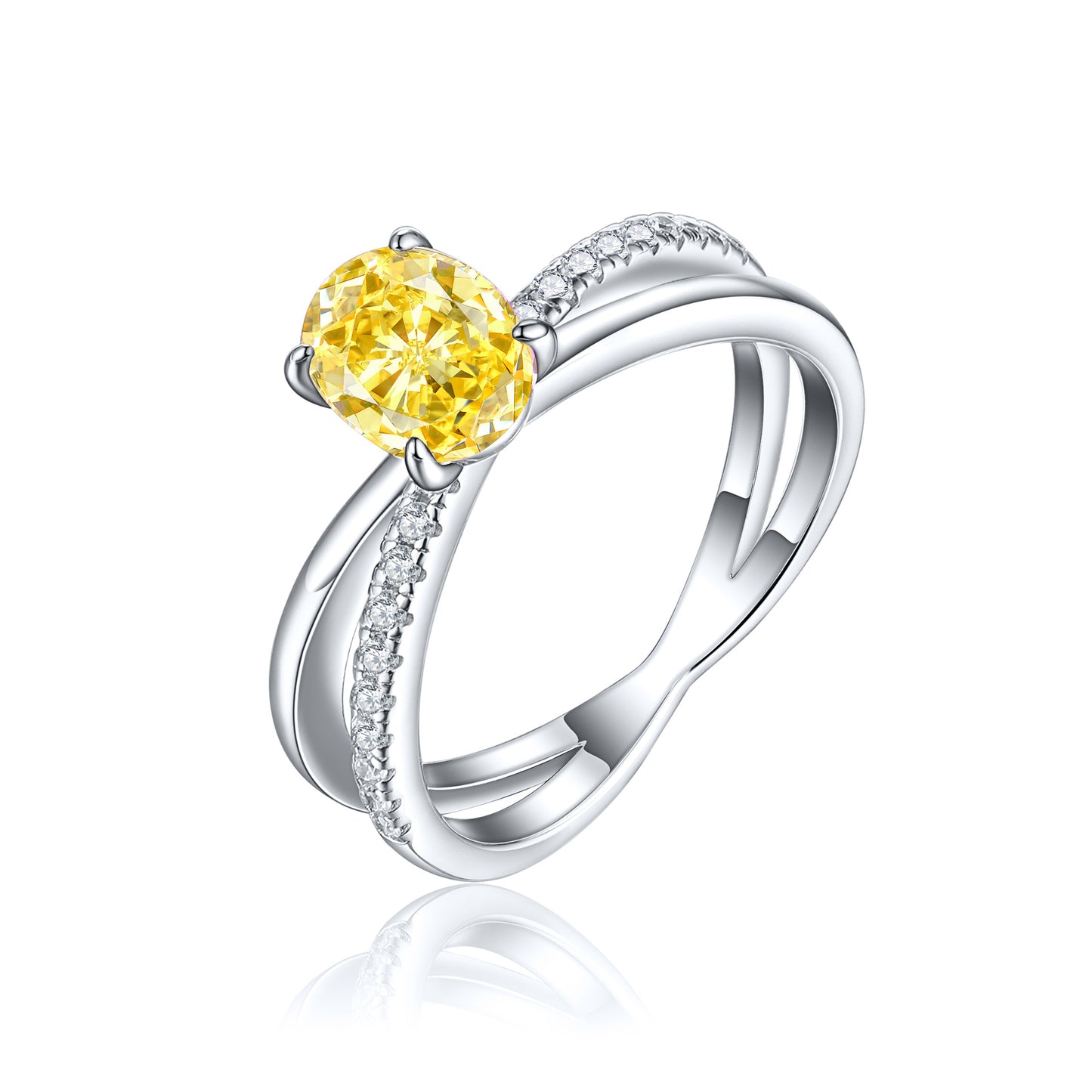 Premium 925 Sterling Silver 1.5ct Flame Ice Flower Cut Ring