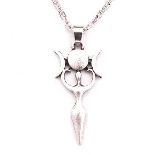 Mystical Celtic Witchcraft Pendant Necklace with Norse Legacy Design