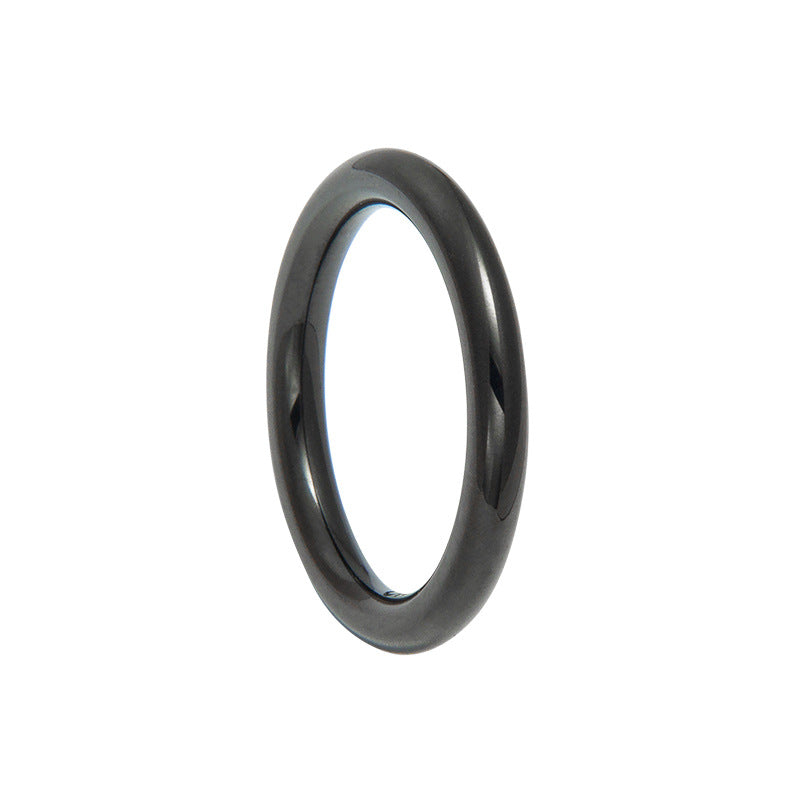 Neutral Titanium Steel Ring for Men and Women - Simple Fashion Jewelry with 2.5mm Linear Design