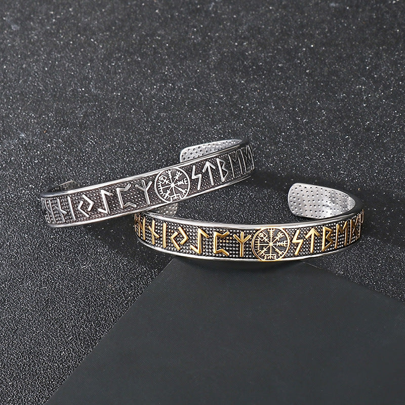 Planderful Personalized Viking Compass Bracelet For Men