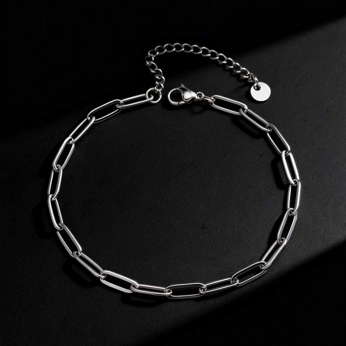 Personalized Creative Long Square Stainless Steel Anklet