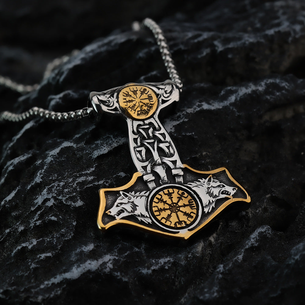 European and American Titanium Steel Pendant Necklace for Men