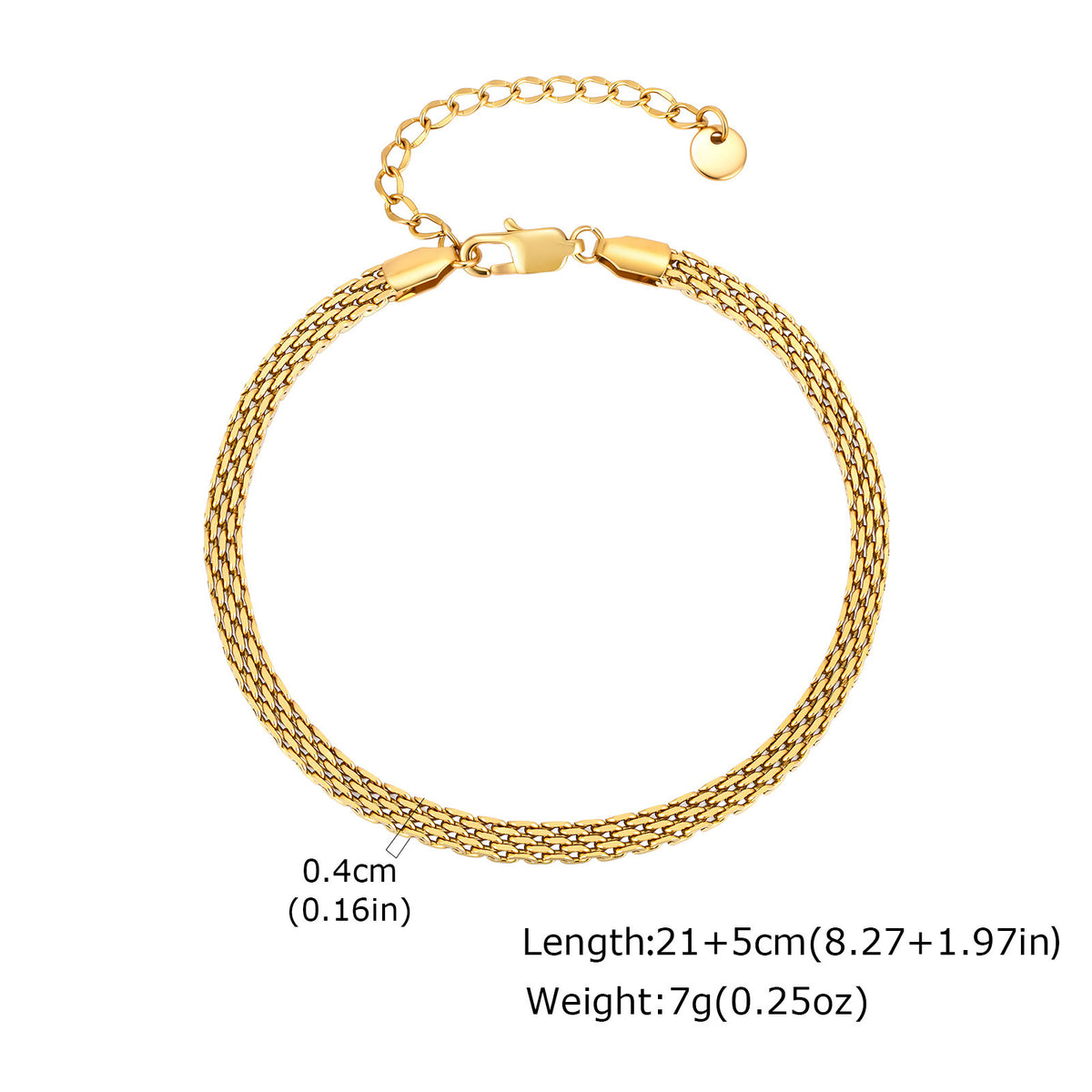 Vintage Stainless Steel Anklet