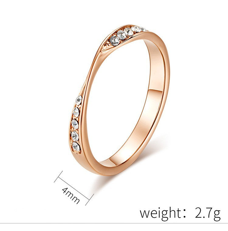 Planderful Mobius Ring Titanium Steel Unisex For Men And Women Light Luxury Jewelry Edition