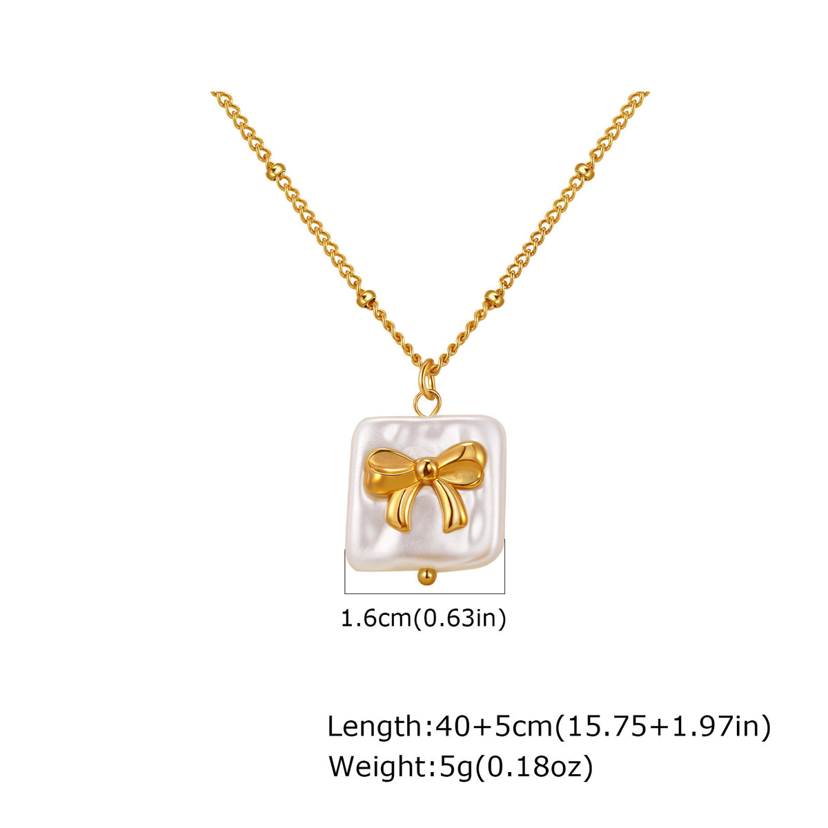 Pearl Stainless Steel Necklace