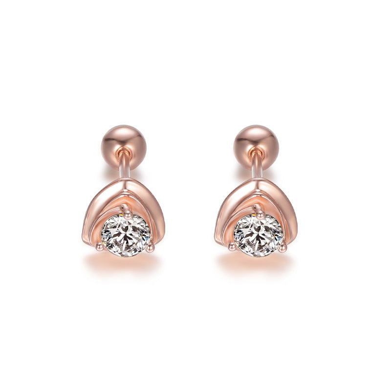 Vintage Rose 925 Sterling Silver Earrings
