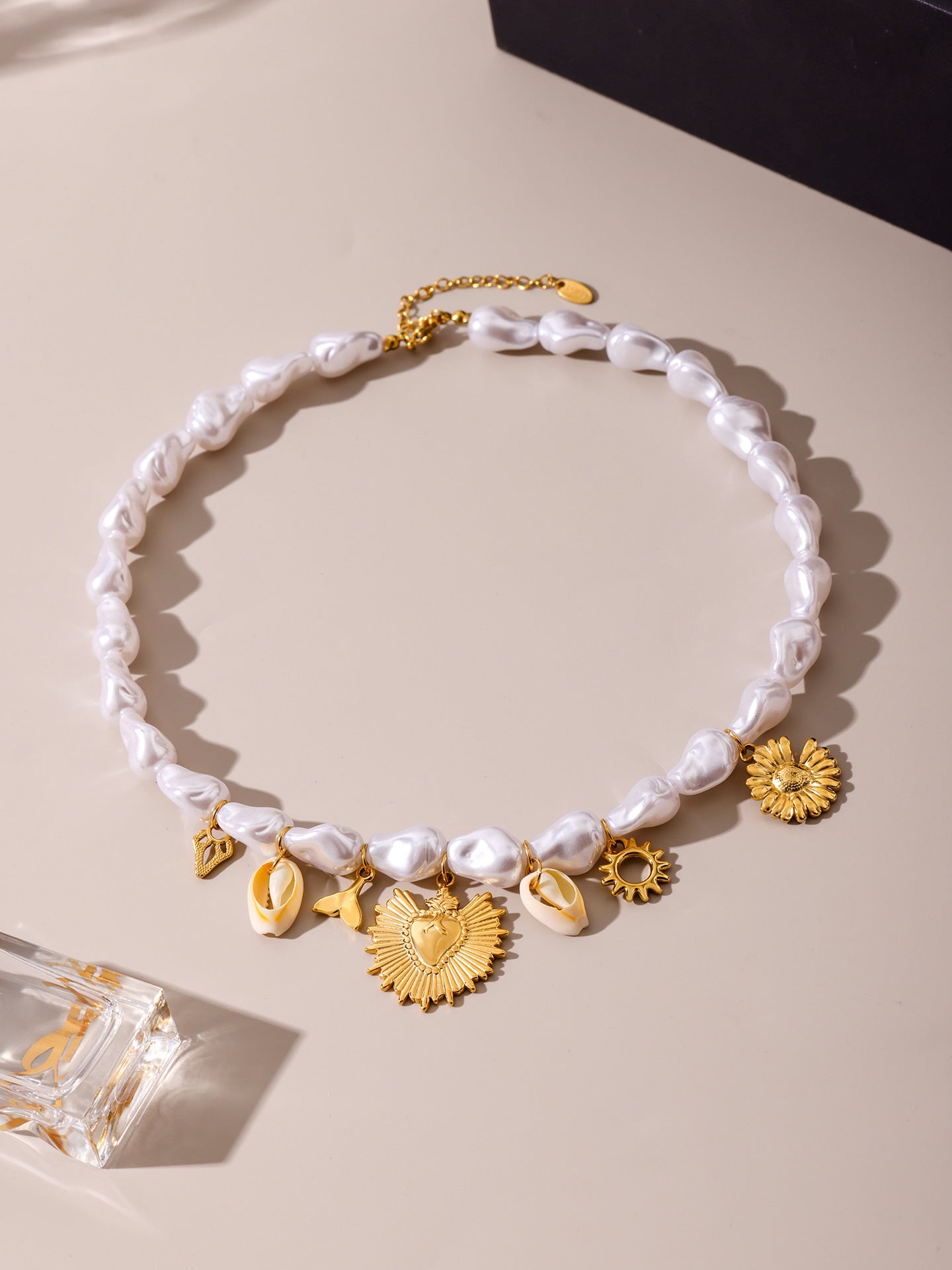 Planderful Clavicle Necklace Baroque Starfish Ocean Women