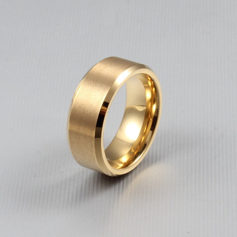 Trend Jewelry Wholesale Pure Tungsten Gold Men's Ring