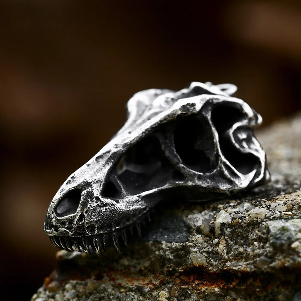 Gothic Skull Stainless Steel Men's Pendant Necklace