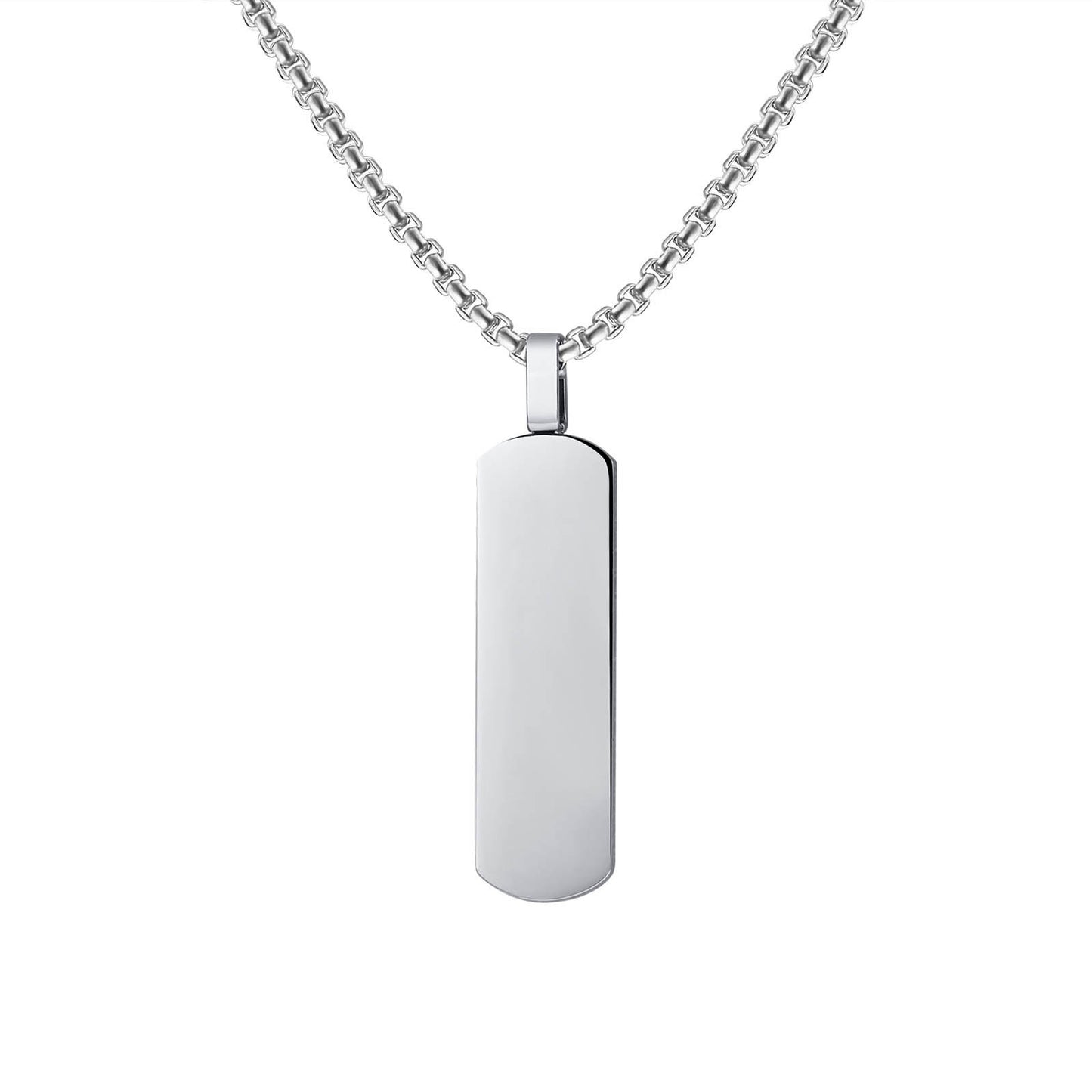 Stainless Steel Men's Pendant Simple Trendy Hip Hop Necklace