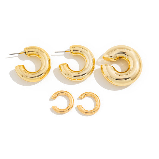 Planderful Vienna Verve Earrings – Elegant Hollow Design