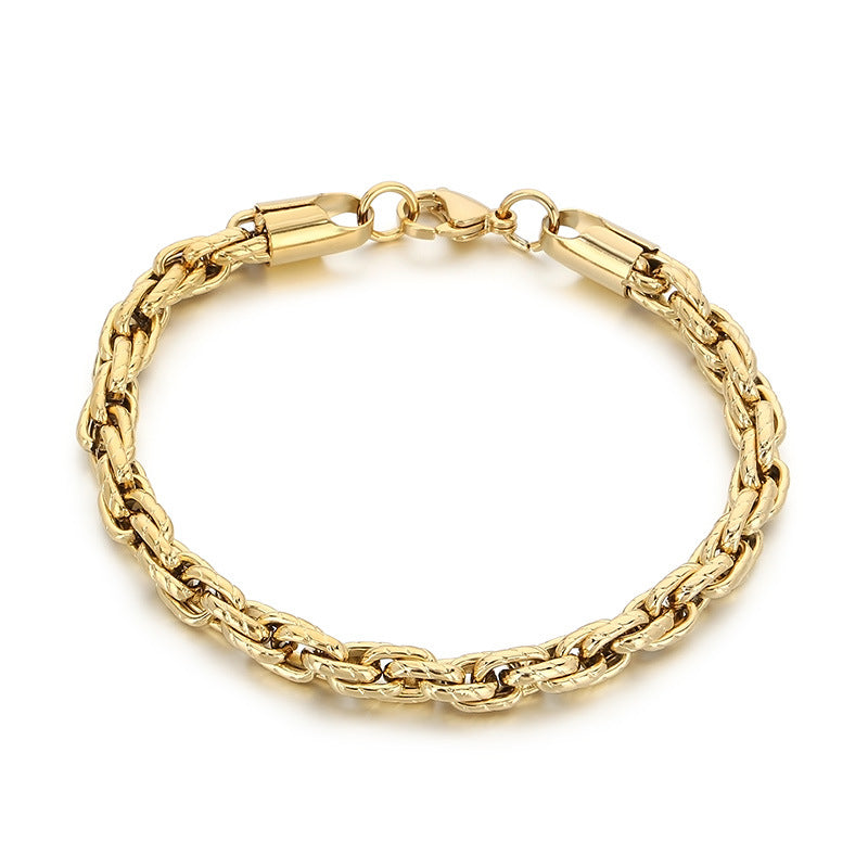 Planderful Mens Stainless Steel Versatile Chain Bracelet