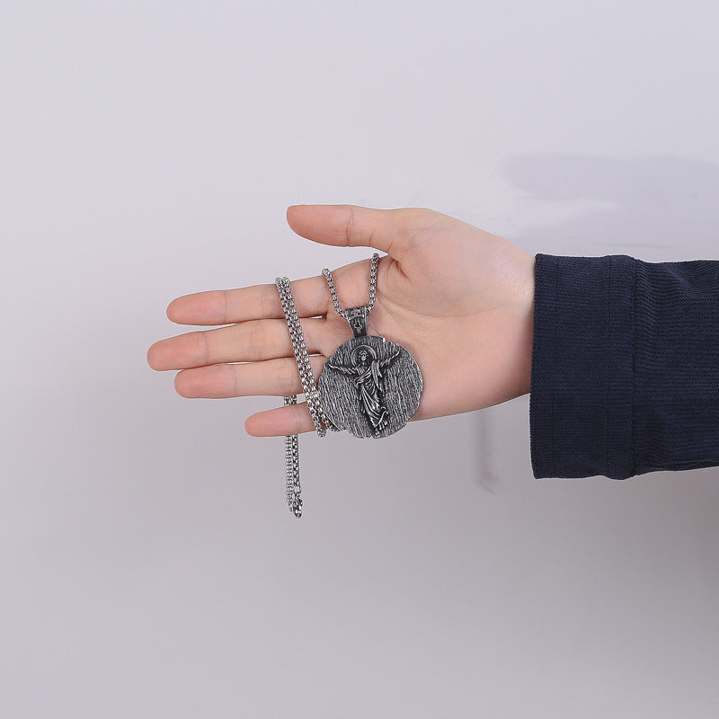 Titanium Steel Necklace – Elegant Religious Gift