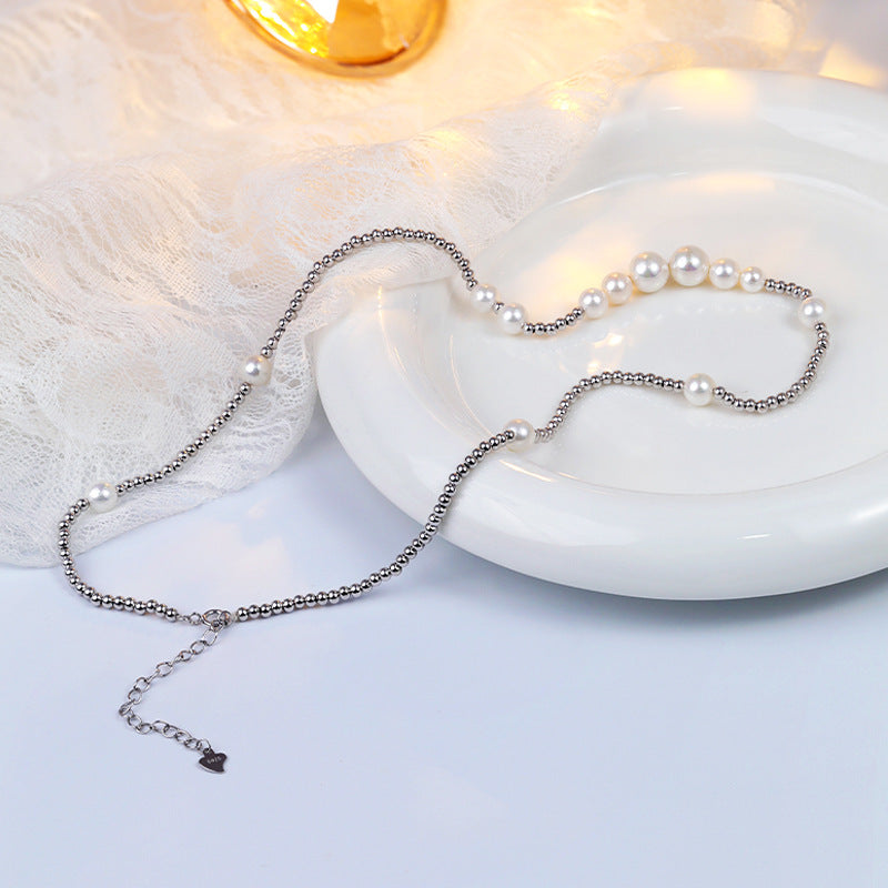 S925 Sterling Silver Freshwater Pearl Necklace