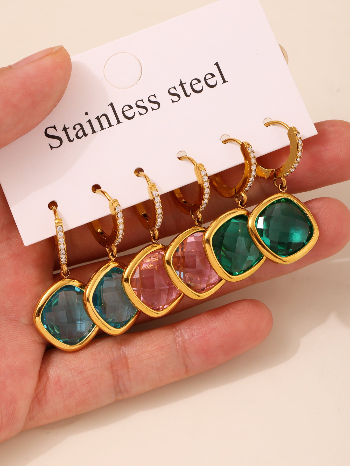 Planderful Everyday Genie Czech Glass Zircon Earrings Women