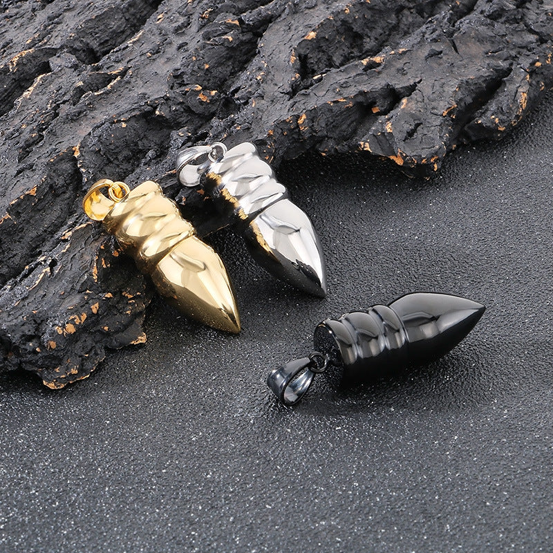 Planderful Hip Hop Wolf Warrior Titanium Necklace Men