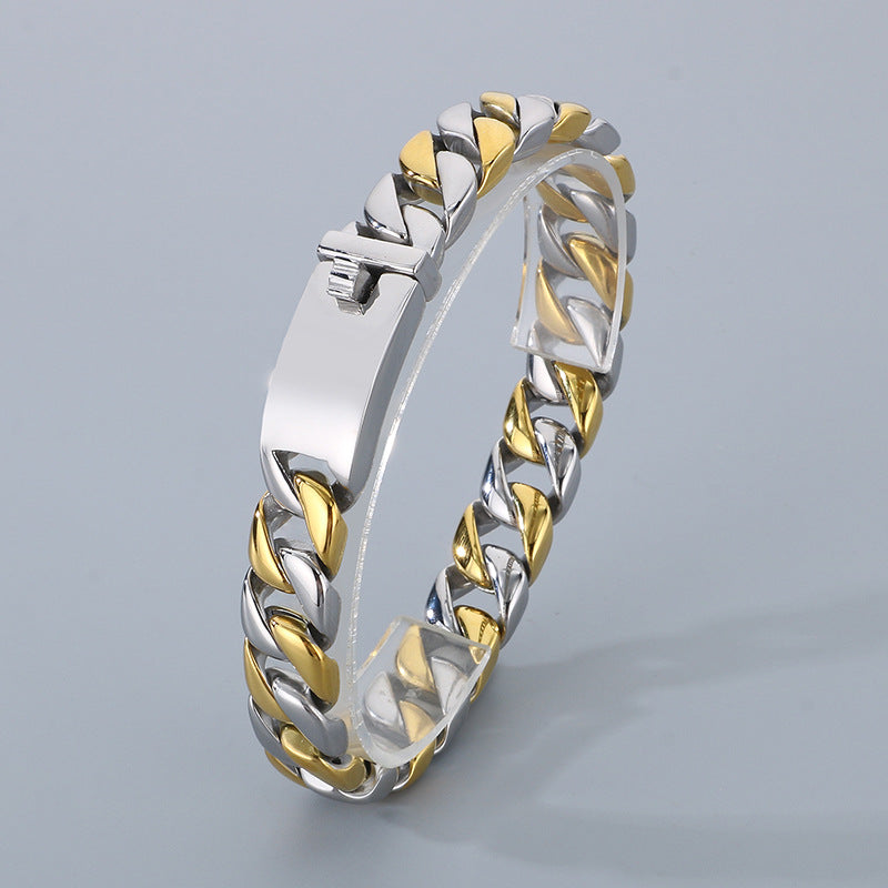 Hipster Dopamine Bracelet And 12mm Cuban Chain For Men