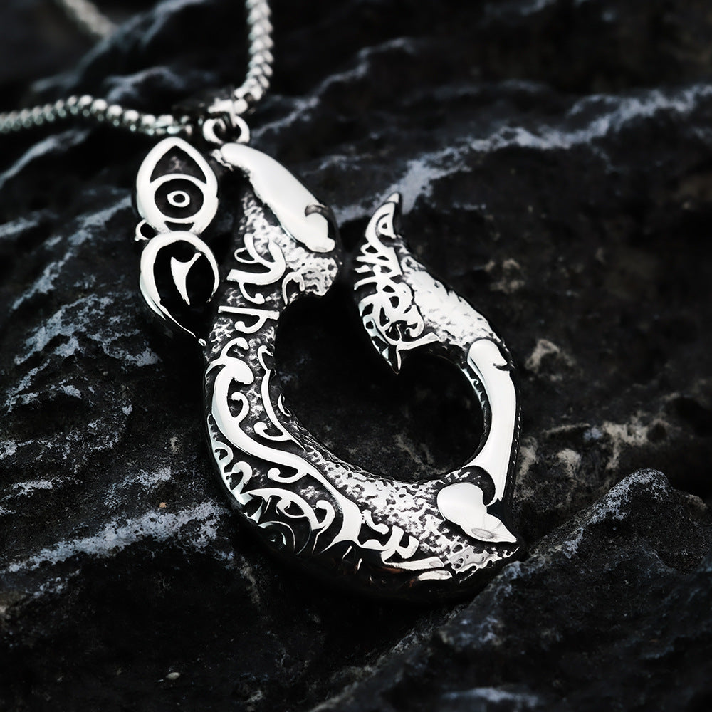 European And American Retro Stainless Steel Men's Pendant