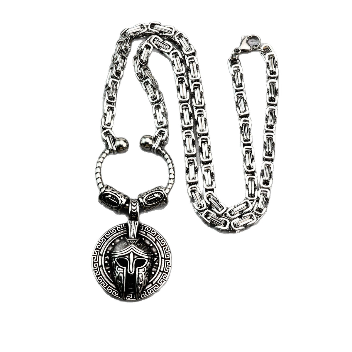 Mask Emperor Stainless Steel Pendant Necklace