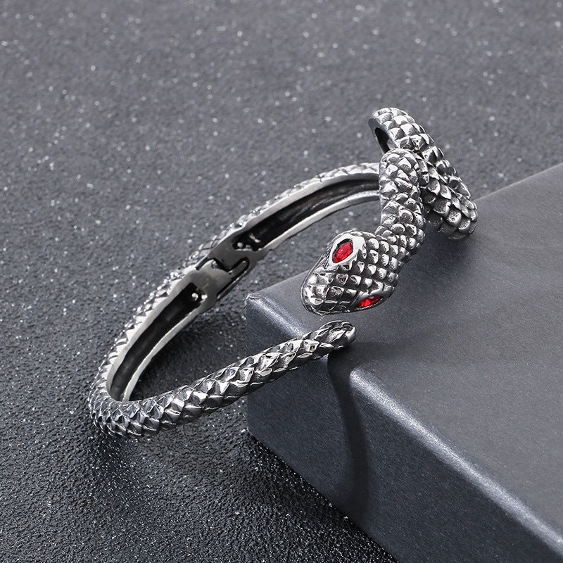 Planderful Personalized Snake Bracelet For Men Punk Style