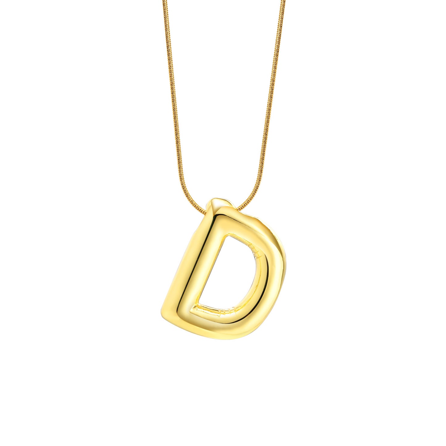 Fashion Round Snake Chain Necklace Women's Gold Jewelry Wholesale