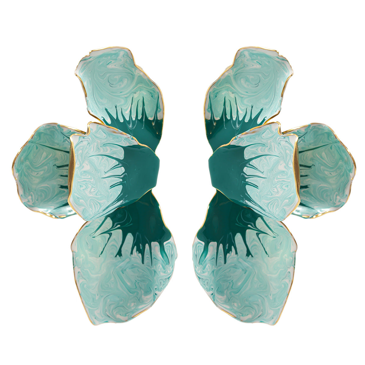 Planderful Vienna Verve Stud Earrings For Women Versatile Metal Statement Jewelry