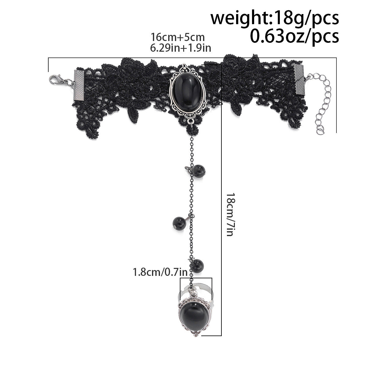 Planderful Gothic Lace Bracelet Vienna Verve Dark Jewelry For Gothic Lovers Personalized Statement Piece